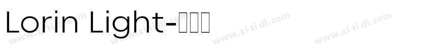 Lorin Light字体转换